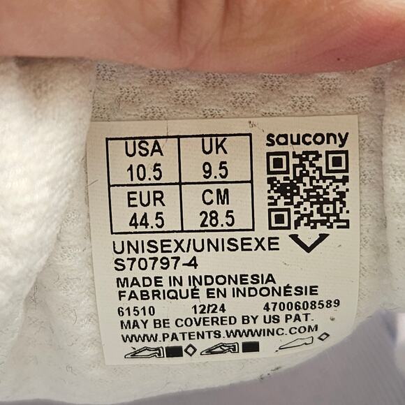 SAUCONY MEN\'S 10.5 GRID NXT WHITE RUNNING SNKR S70797-4 NWOB main image 6